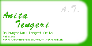 anita tengeri business card